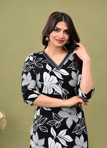 Kurti Largo de Alta Calidad, Estilo Pakistaní Indio, Diseño Bordado Elegante, Túnica Larga para Mujer para Uso Diario - Product Image 4