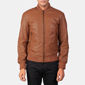 Chaqueta de Cuero Genuino para Hombre, Precio de Mayoreo, Chaqueta de Invierno en Oferta con Logotipo Frontal, Envío de Chaqueta de Cuero para Hombre - Product Image 5