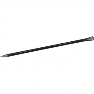 IDEAL Black Lacquered Crowbar 1250mm Length 30mm Width Round Shape with Point and Straight Cutting Edge <b>Garden</b> Hand <b>Tool</b> - Product Image 3