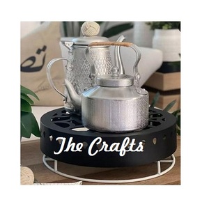 Chauffe-dallah en bois et acrylique avec boîte à dattes et à en-cas, qualité exclusive, vaisselle de cuisine, chauffe-dallah en vrac - Product Image 6