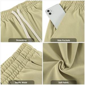 Nouveaux shorts de sport d'été pour hommes 2025, taille élastique, respirants, séchage rapide, 100% coton, brodés, shorts de basket sexy, unis - Product Image 6