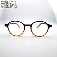 Lunettes de lecture progressives rétro unisexes MIZIlook My201, finition mate, motif floral imitation bois, verres durables pour visages ovales