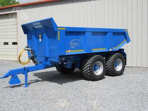 Tandem Axle Dump Trailer with <b>Slide</b>-In Ramps and Spreader Gate Perfect for Moving Dirt, Gravel, or Equipment - Product Image 2