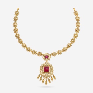 Collier authentique en argent de style temple - Bijoux d'inspiration culturelle - Product Image 1