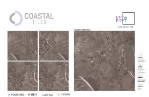 AKRON BIANCO Carrelage de sol en porcelaine polie de qualité supérieure 600x600mm/24x24/2x2ft finition brillante Design classique moderne antidérapant - Product Image 4