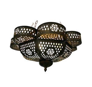 Linterna colgante marroquí de Color dorado de latón, linterna colgante de tamaño y forma personalizada para accesorios de decoración del hogar - Product Image 4