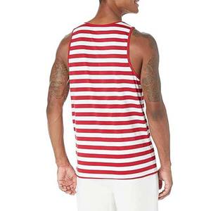 Camisetas Deportivas de Verano en Oferta, Camisetas de Baloncesto para Hombre con Estampado de Rayas, 100% Poliéster, Sin Mangas - Product Image 2