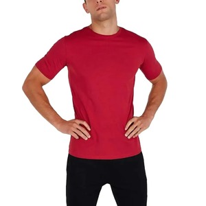 T-shirt basique uni pour homme, de haute qualité, 95% coton, 5% élasthanne, extensible, coupe ajustée, Stitch Player - Product Image 1