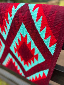 Western Show Horse Saddle Blanket Diseño de Nueva Zelanda Manta de sillín de lana hecha a mano Top Wool Saddle Pad Size - Product Image 2