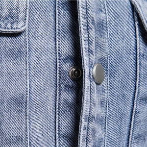 <b>Men's</b> Comfortable Casual Denim <b>Jacket</b> Versatile Winter Outdoor Activities Jean <b>Jacket</b> - Product Image 5