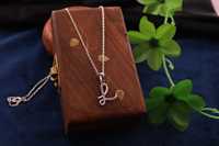 26 pendentif de lettres de l'alphabet anglais, collier de haute qualité, breloques en acier inoxydable