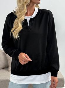 เสื้อสเวตเตอร์ขนแกะแขนยาวสำหรับผู้หญิงเสื้อสวมหัวอบอุ่นนุ่มทันสมัยดีไซน์ทันสมัยสำหรับลุคแฟชั่นลำลอง - Product Image 4