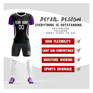 Logo personnalisé de haute qualité prix de gros respirant séchage rapide uniforme de football vêtements de football - Product Image 6