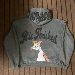 เสื้อฮู้ดคอตตอนปกติของผู้ชายเสื้อสเวตเตอร์พิมพ์ลายชีวิตสีเทาเสื้อสเวตเตอร์ออกแบบได้ตามต้องการสำหรับฤดูหนาวผ้าฝ้ายโพลีเอสเตอร์ - Product Image 6