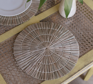Napperon en jonc de mer de 35 cm en bambou Napperon écologique au design attrayant - Product Image 3