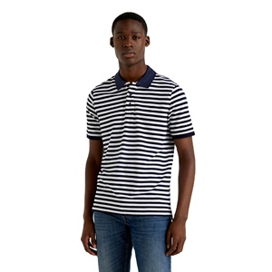 เสื้อเชิ้ตผู้ชายแฟชั่นลำลองสไตล์สตรีทแวร์ แขนสั้น ผ้าเจอร์ซีย์ ระบายอากาศได้ดี ผลิตจากผ้าฝ้าย 100% สำหรับฤดูร้อน ดีไซน์สีพื้น แต่งสีตัดกัน - Product Image 1