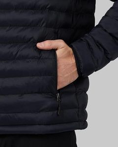 Veste d'hiver à bulles d'air pour hommes avec logo personnalisé Veste utilitaire d'extérieur en nylon épais et chaud à capuche détachable - Product Image 6