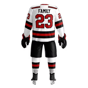 Uniforme de hockey sur glace unisexe 2025 avec impression de logo par sublimation, confortable, respirant, séchage rapide, prix bas, vente chaude, pour adultes - Product Image 5