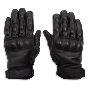 Men's Black Genuine Leather Motorbike Touring Glove Motorcycle Auto Racing Wear Gloves For Men - Product Image 1