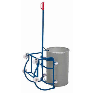 Lève-chargeur de fûts avec système de basculement Variofit, 4 rouleaux en plastique, roue en polyamide (largeur 810 mm) A-3 - Product Image 1
