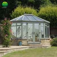 Solaires de jardin isolants thermiquement Maisons en verre Solarium sur pied en aluminium Sunroom 4 saisons
