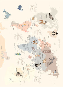 พรมเช็ดเท้าผ้าฝ้ายพิมพ์ลายพรมสไตล์โมเดิร์นซักได้ - Product Image 3