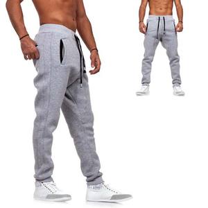 Pantalons de survêtement décontractés pour hommes Respirant 100% coton Taille élastique Polaire Hiver Coupe sportive pour les activités de plein air et le jogging - Product Image 6