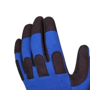 Gants de travail de sécurité pour mécaniciens résistants aux chocs et anti-vibrations, en cuir véritable, très résistants, pour les travaux dans les champs pétrolifères, les sports de plein air - Product Image 4