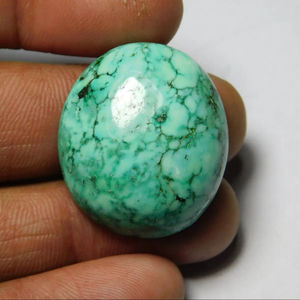 Fait à la main Top Turquoise Cabochons 46Cts. Effet de changement de couleur de pierre précieuse naturelle 29*25 Mm Belle qualité d'exportation de qualité rare - Product Image 1