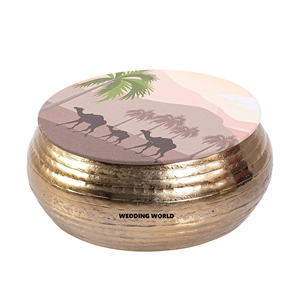 Bol à chocolat finition or mat, design personnalisé, fait main, bol à bonbons classique et élégant, vente en gros, nouveau bol à chocolat - Product Image 1