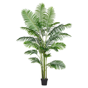 Palmera Areca Artificial Grande, Planta Artificial Realista al Tacto, <span class=keywords><strong>Dypsis</strong></span> <span class=keywords><strong>Lutescens</strong></span> con Maceta para Decoración de Hogar, Oficina, Sala de Estar, Vestíbulo de Hotel - Product Image 6