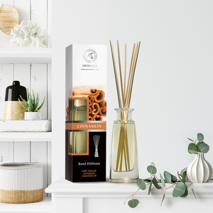 Diffuseur de parfum à la cannelle Aromatika 100 ml avec huile essentielle naturelle, parfum longue durée - Product Image 4