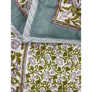 Colcha de Algodón Estampada a Mano con Diseño Tradicional Kantha, Hecha a Mano, para Bebés, para Verano e Invierno - Product Image 1