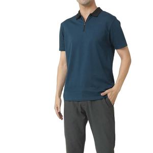 Quick Dry เสื้อโปโลผู้ชาย,ผ้าฝ้าย100% สไตล์เสื้อยืดแขนสั้นเสื้อโปโลปิดซิป - Product Image 2