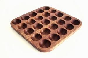 Meilleure vente Finition naturelle Petite mangue Porte-oeuf en bois fait à la main Rustique pour décor de cuisine de ferme - Product Image 5