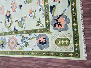 Tapis modernes de luxe faits à la main en laine de soie, doux, noués à la main, design abstrait, tailles personnalisables 5x8, couleurs vives pour la maison et le bureau - Product Image 4