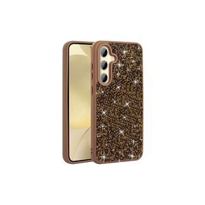 Étui de protection en silicone de luxe brillant avec strass en diamant et or pour Samsung Galaxy S25 13 Pro Max - Product Image 1