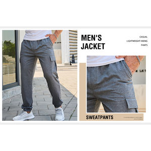 Pantalon décontracté pour homme avec cordon de serrage, coupe ajustée, tissu extensible respirant, streetwear décontracté - Product Image 6