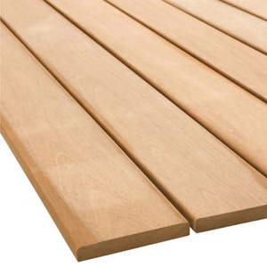 Plancher extérieur en composite WPC 3D moderne, matériau en teck, surface en bois grainé, lisse, brossé, antidérapant, résistant à l'humidité pour la salle de bain - Product Image 2