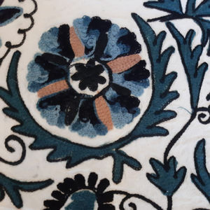 ผ้าคอตตอนปักลายทำมือคุณภาพสูงผ้า suzani สำหรับตกแต่งชุดเครื่องนอนและกระเป๋าอเนกประสงค์ - Product Image 1