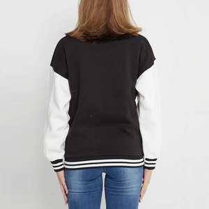 Blousons universitaires modernes 2025 avec doublure en polaire douce, col côtelé rayé et fermeture à boutons-pression de haute qualité pour des tenues quotidiennes tendance - Product Image 5