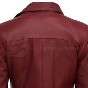 Chaqueta de cuero de piel de oveja para mujer de estilo Vintage real de moda con logotipo personalizado cuero genuino Color y tamaño personalizados - Product Image 4