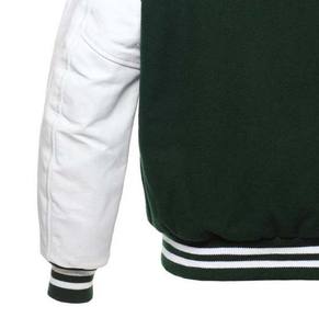 Chaqueta Universitaria Varsity 100% Lana, Chaqueta Bomber Universitaria Bordada de Talla Grande para Estudiantes - Product Image 6