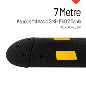 ชุดยางชะลอความเร็ว ECO 2 ช่วง สำหรับถนน ยาว 7 เมตร ทำจากยางรีไซเคิล - Product Image 5