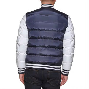 Bombardier Blouson d'hiver épais et chaud avec fermeture éclair vestes puffer vente en gros de logos personnalisés - Product Image 2