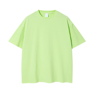 Vente en gros 100% coton T-shirts de fitness surdimensionnés pour hommes personnalisables 180 GSM à séchage rapide col rond été à manches courtes écologique - Product Image 1