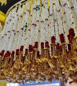 ตกแต่งMogra Gotaลูกปัดแขวนผนังพวงมาลัยสําหรับงานแต่งงานตกแต่งเพดานและดอกไม้จัสมินสําหรับตกแต่งเทศกาล - Product Image 3