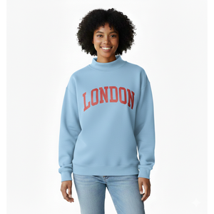 Heute im Trend: Damen-Sweatshirt in Bordeauxrot mit Rundhalsausschnitt, Buchstabendruck, Regular Fit, Herbst-Casual-Stil, Trackstar OEM Private Label - Product Image 2