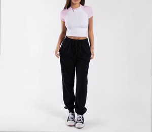 Summer Hot Girl Sport Slim Fit Raglan American Style Crop Top Short Sleeve T <b>Shirt</b> for Women Custom Casual T-<b>Shirt</b> Regular Fit - Product Image 4