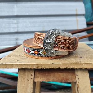 Cinturón de cuentas occidental, cinturón de vaquero, cinturón de herramientas manuales, hebilla de rodeo internacional personalizable para hombres y mujeres al mejor precio - Product Image 2